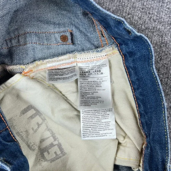 Levis LVC 701 Jeans Womens 30 (29x32 Actual) Blue Denim Big E Selvedge 50s - Picture 7 of 16